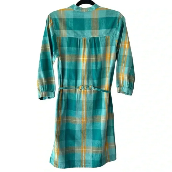 PATAGONIA | NWOT | SETTLERS DRESS ORGANIC COTTON PLAID BELTED | SIZE: 2 - Picture 8 of 12